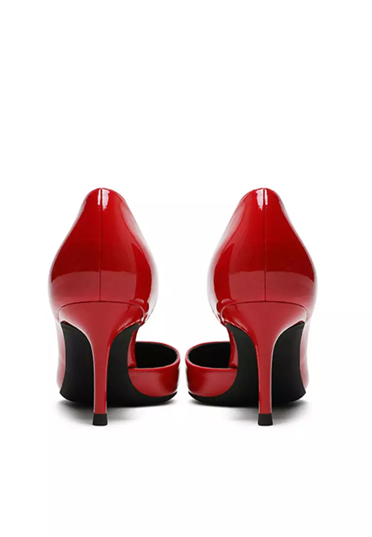 6CM Pointed Patent D'Orsay High Heel Shoes HZL164