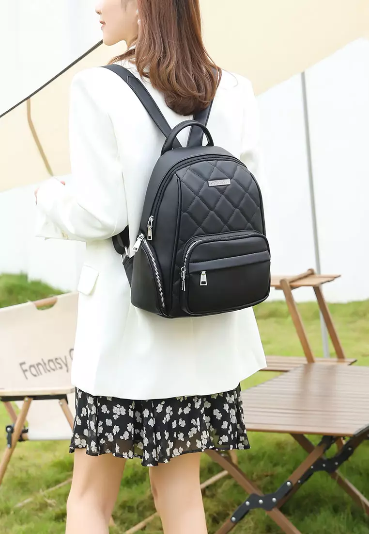 GYKACO ALMA Khaki- Tas Ransel Wanita - Fashion Backpack (IMPORT)