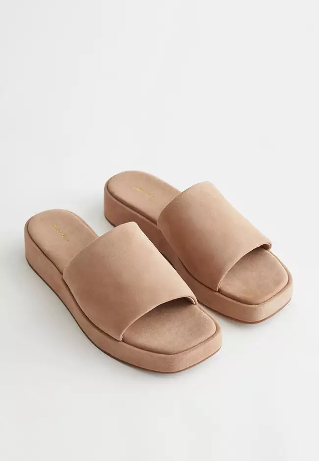 Buy Other Stories Leather Platform Sandals Online ZALORA Malaysia