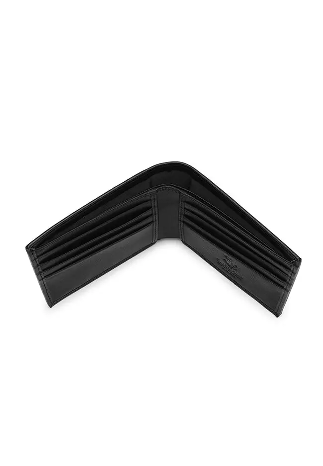 Men's RFID Blocking Bi Fold Wallet (RFID 錢包) - 黑色