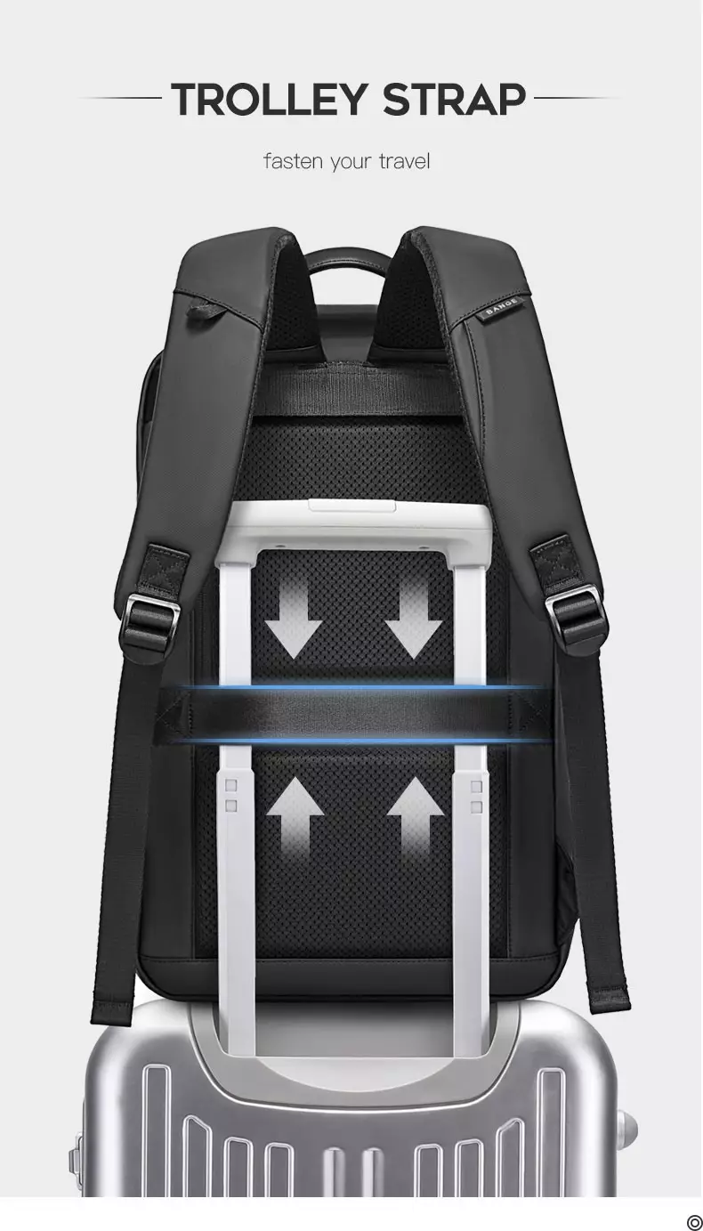 Bange Tas Ransel pria Laptop Kerja Backpack Pria USB 15.6 Inch BG7268