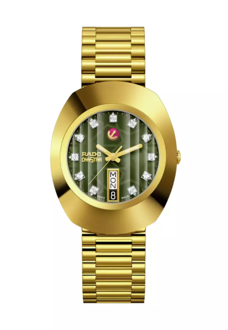 Rado gold diastar watch sale