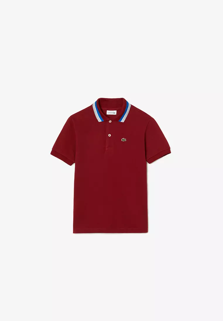 Buy Lacoste Boys Lacoste Tricolor Collar Cotton Petit Piqu Polo