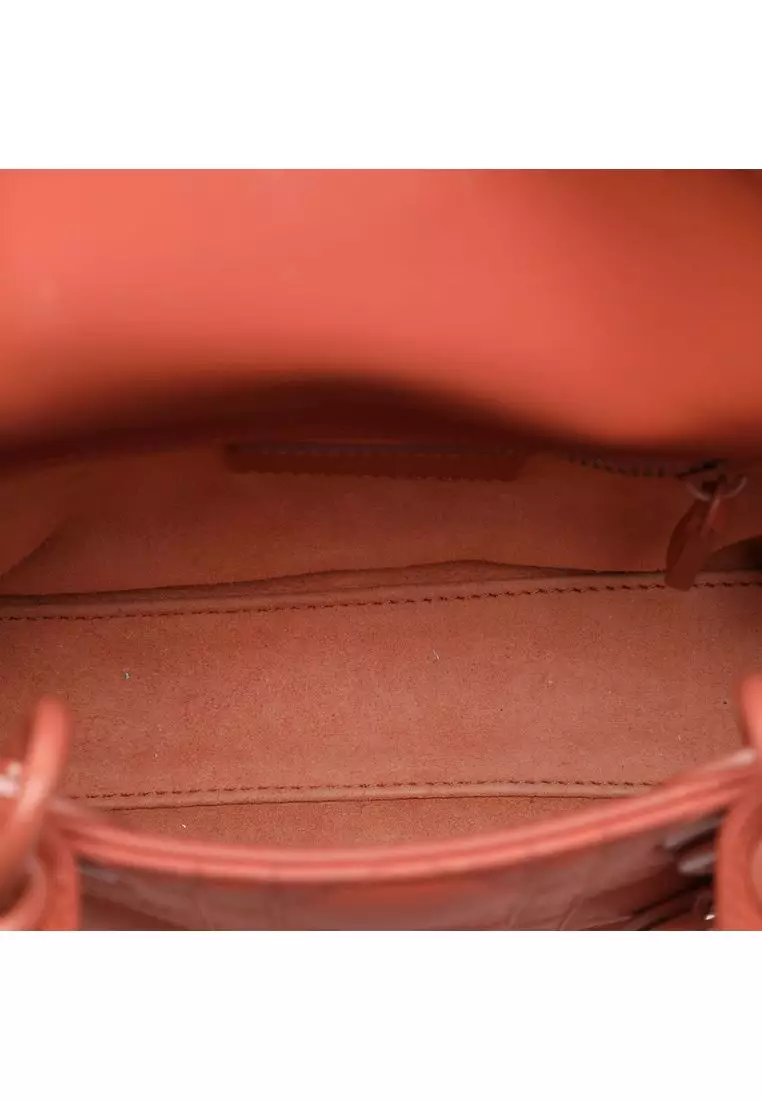 Pre-Loved Dior Mini Ultra Matte Calfskin Cannage Lady Dior