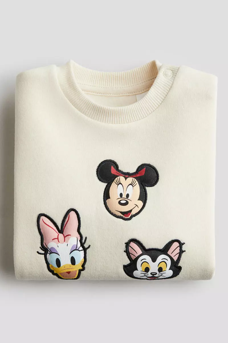 Printed brushed-inside sweatshirt