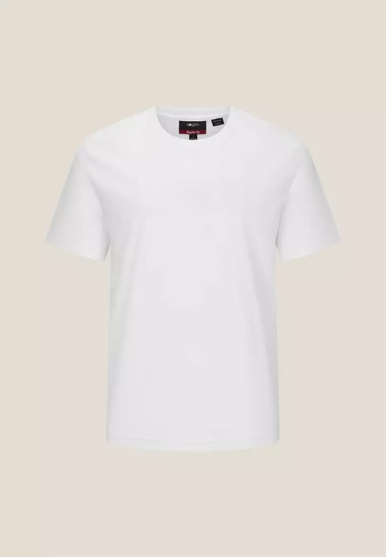 G2000 Mercerized Cotton Jersey High Crew Neck Regular Fit Tee
