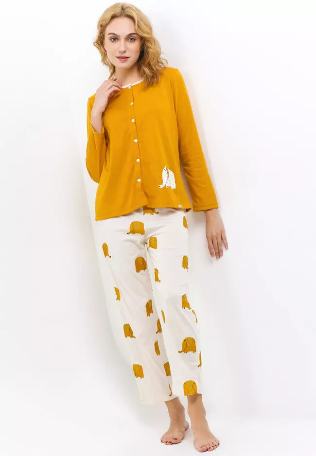 Pyjama Long Sleeve Long Pants Sleepwear
