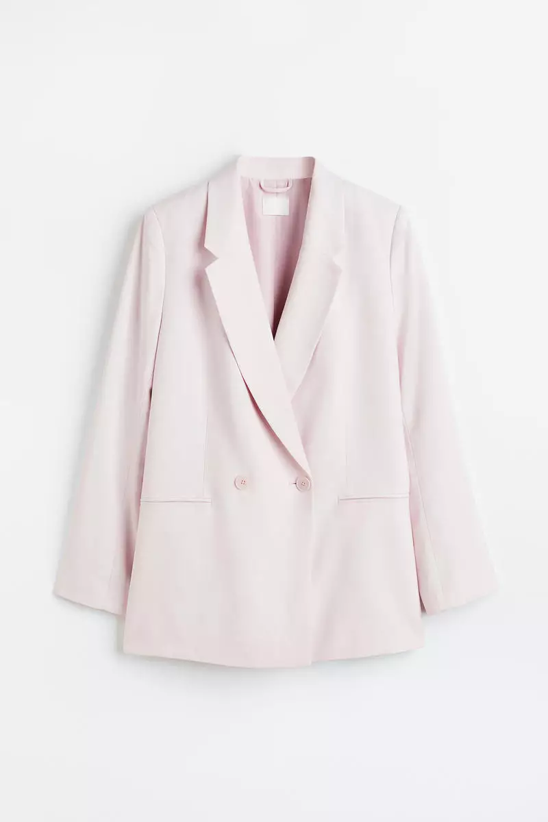 h&m pink blazer