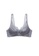 ZITIQUE grey Women's Glossy 3/4 Thick Cup Lace-trimmed Lingerie Set (Bra and Underwear) - Light Grey 5067BUSB149F1FGS_2