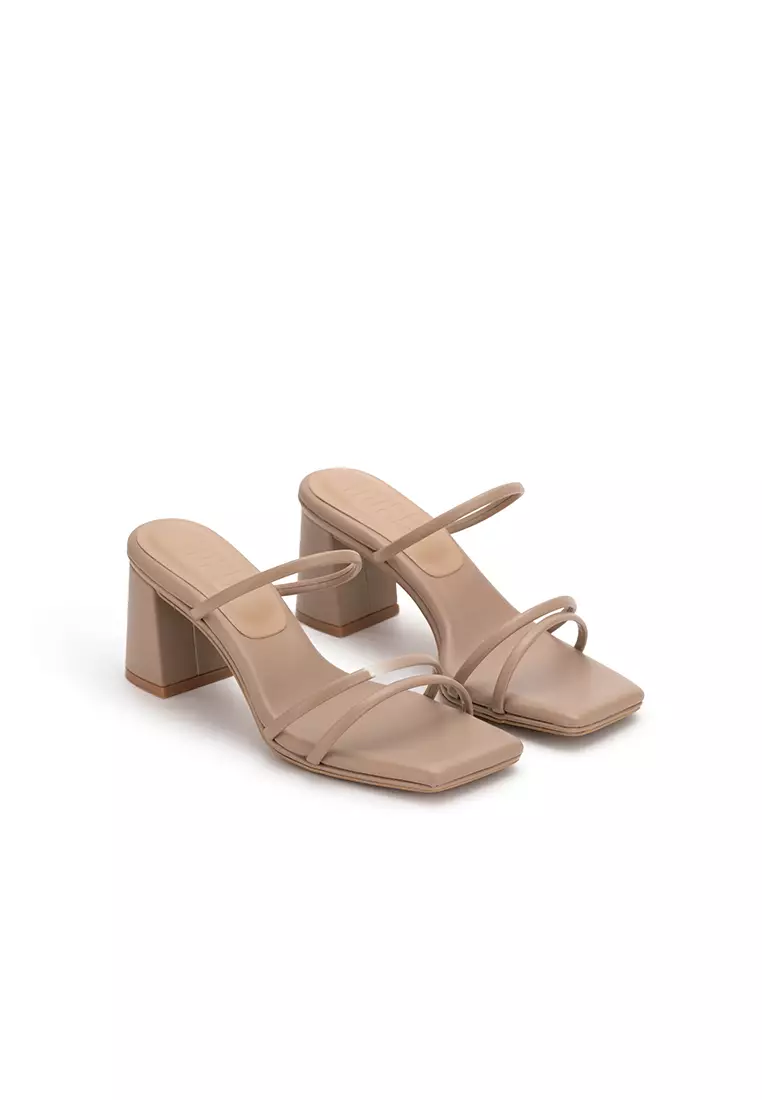 CLOUDFOAM STRAPPY BLOCK HEEL SLIDE