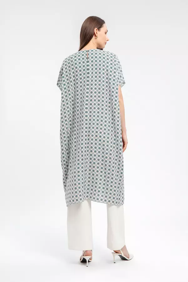 MINIMAL - Dhania - Kaftan Motif Bordir - Beige Warna Beige