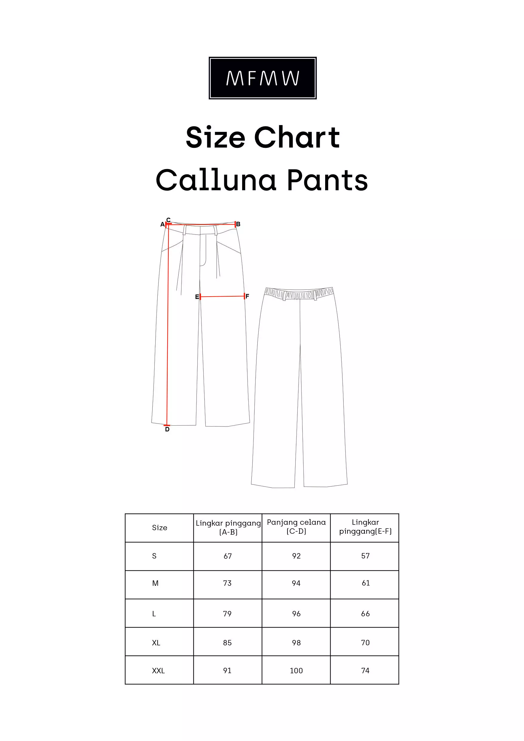 MFMW Calluna Celana panjang Abu Motif Kotak