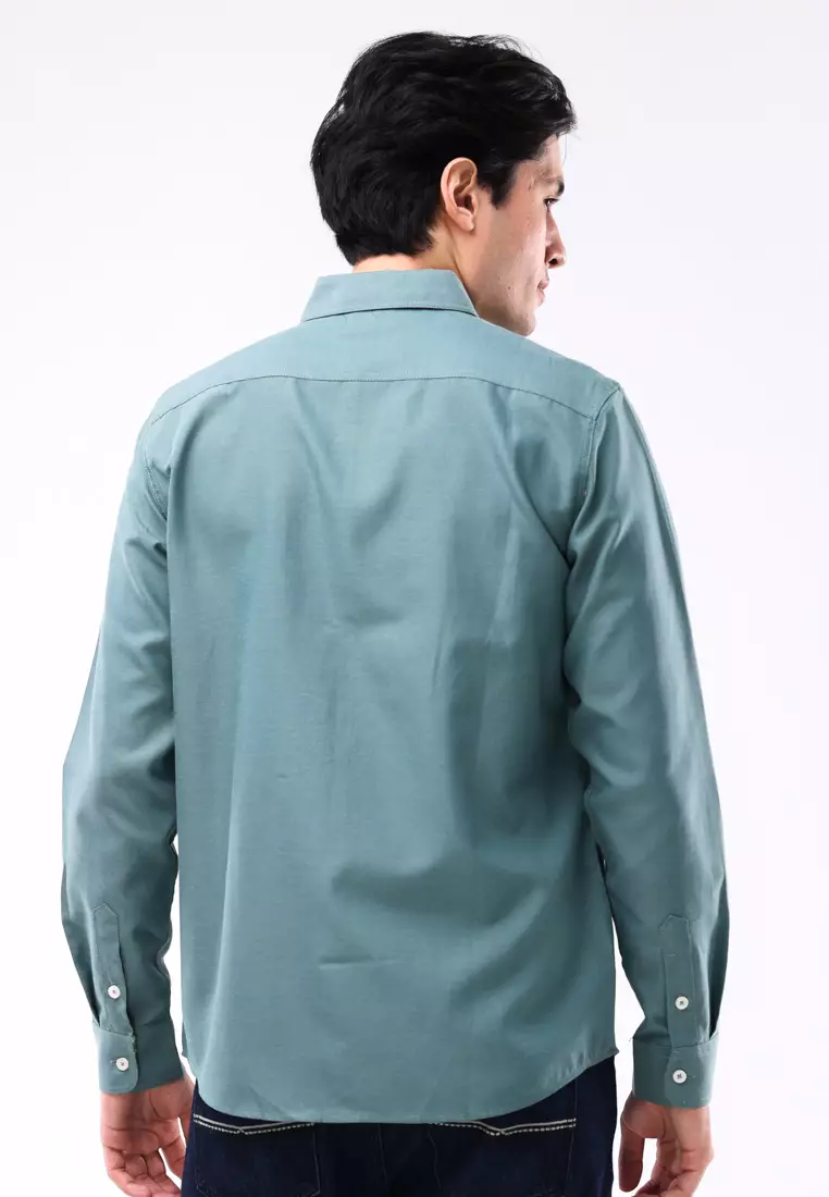 Woven Polo Long Sleeves