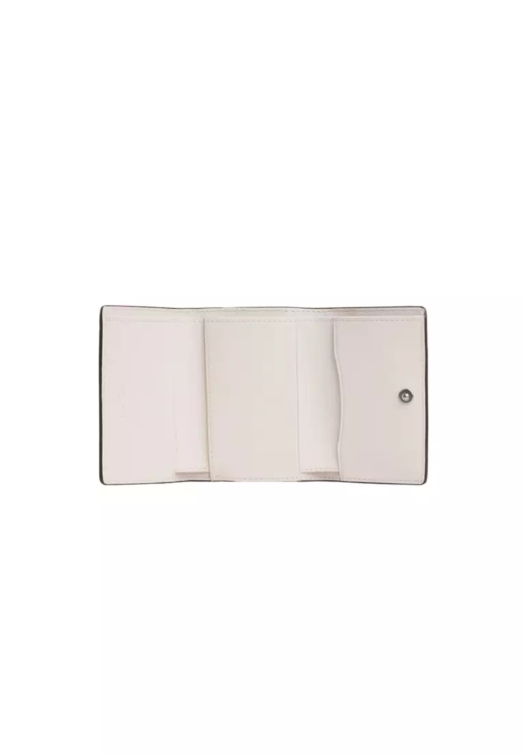 Coach Micro Wallet Signature Canvas In Light Khaki Chalk CM761