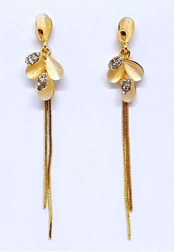 BELLE LIZ gold Arya Gold Long Drop Romantic Earrings 8FE6FAC5358237GS_1