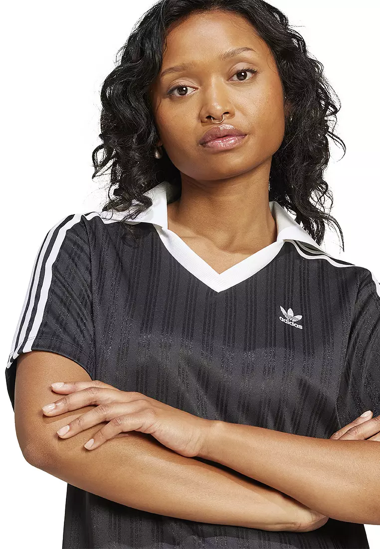 Adicolor Football Jacquard V-Neck Dress