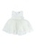 LC WAIKIKI white and beige V Neck Basic Baby Girl Dress CC8CDKAB1BA21CGS_1