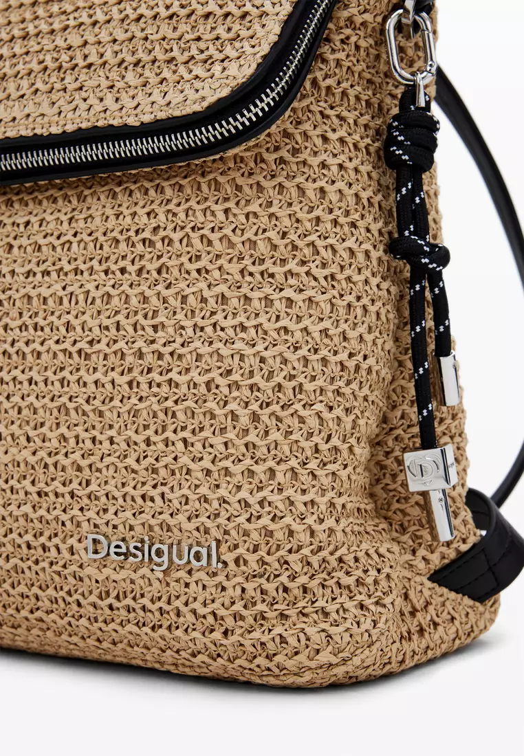 Buy Desigual Raffia backpack S 2026 Online | ZALORA