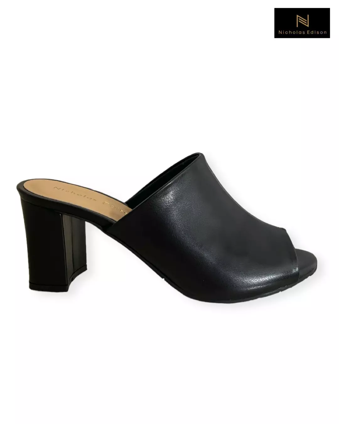 Nicholas Edison Heel Vita Black