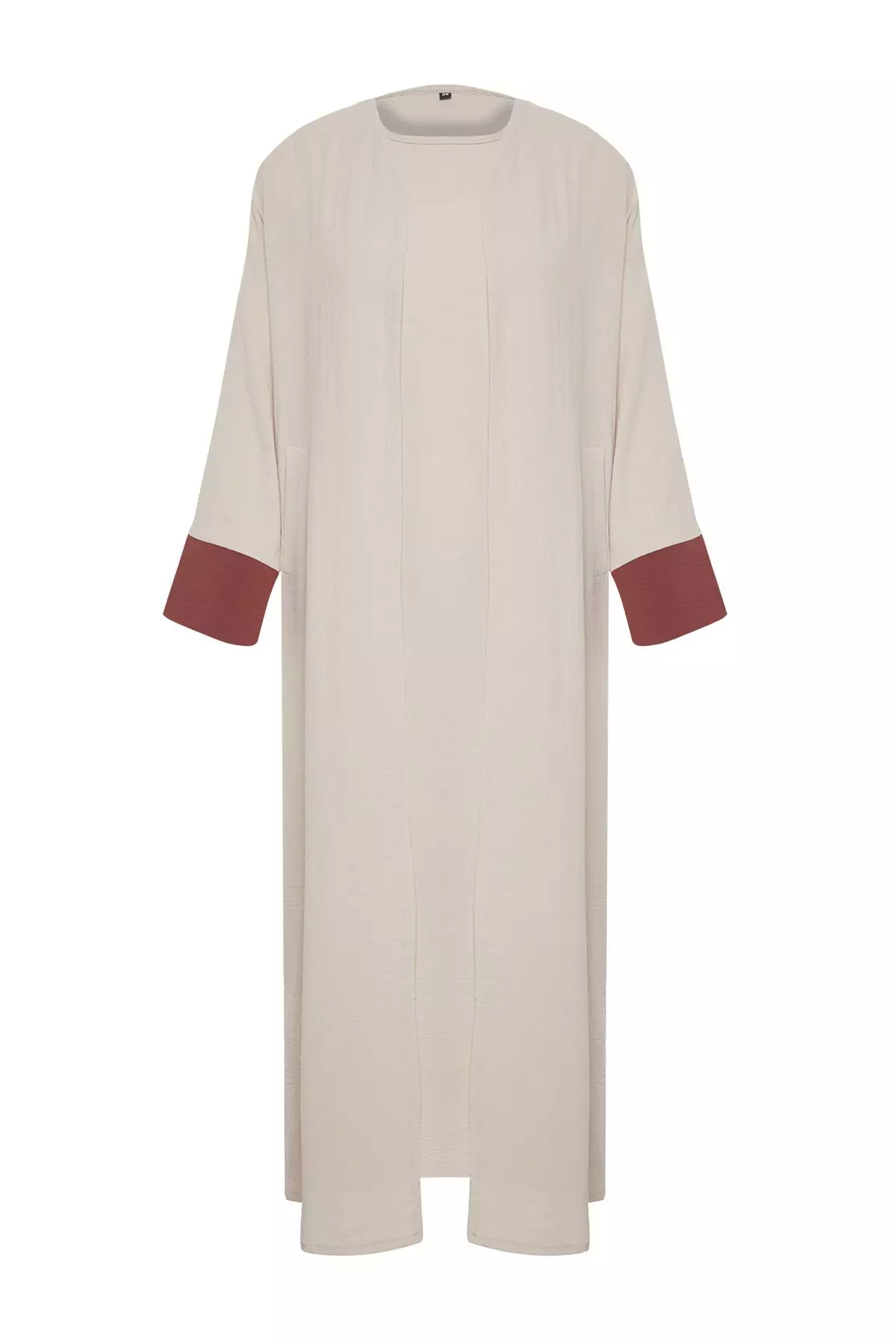 Modest Color Block Abaya 2-Piece Set