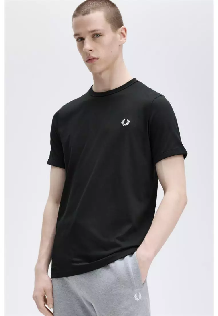 Fred Perry M3519 Ringer T-Shirt (Black)