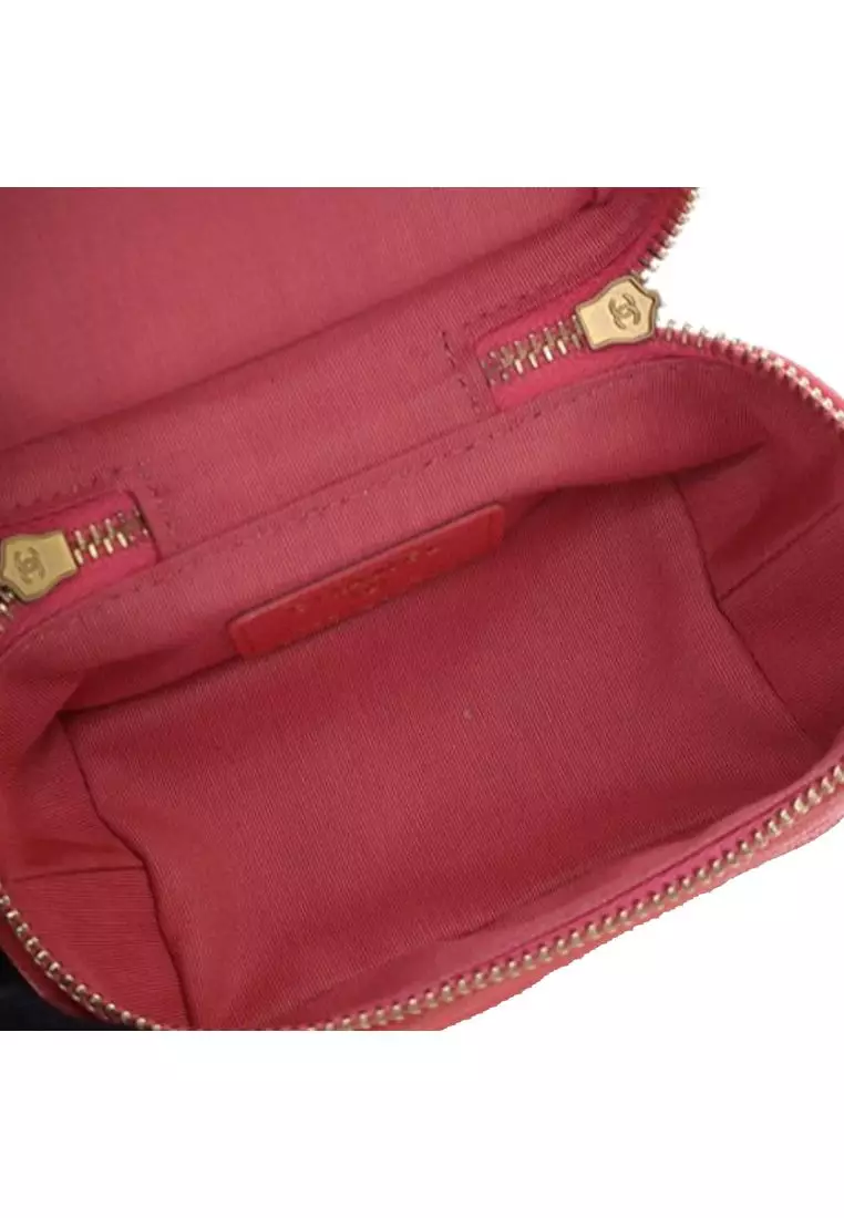 Pre-Loved Chanel Mini Cc Caviar Top Handle Vanity Case
