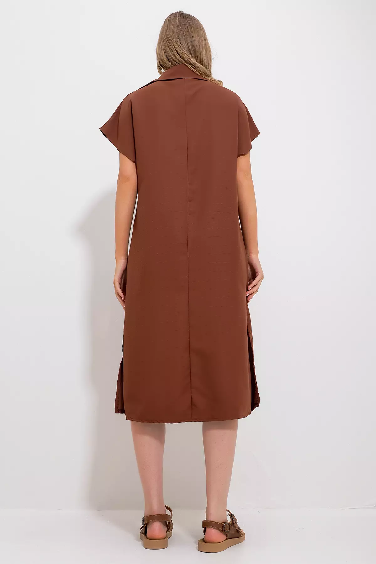 Slit Midi Dress