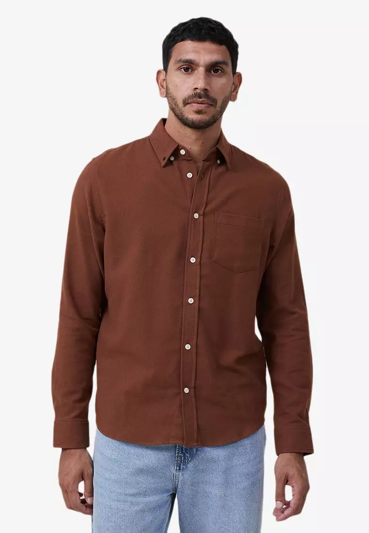 brown long sleeve