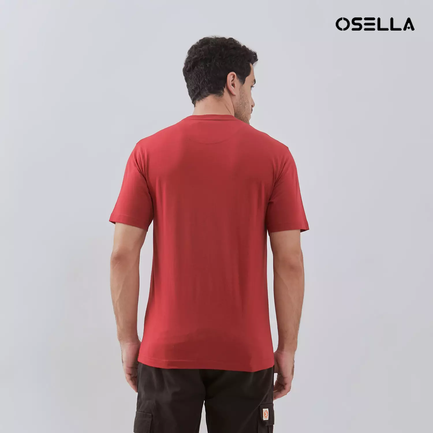 Osella Basic Reguler Fit T-Shirt 3072400375 | Atasan Kaos Basic Lengan Pendek Laki Laki