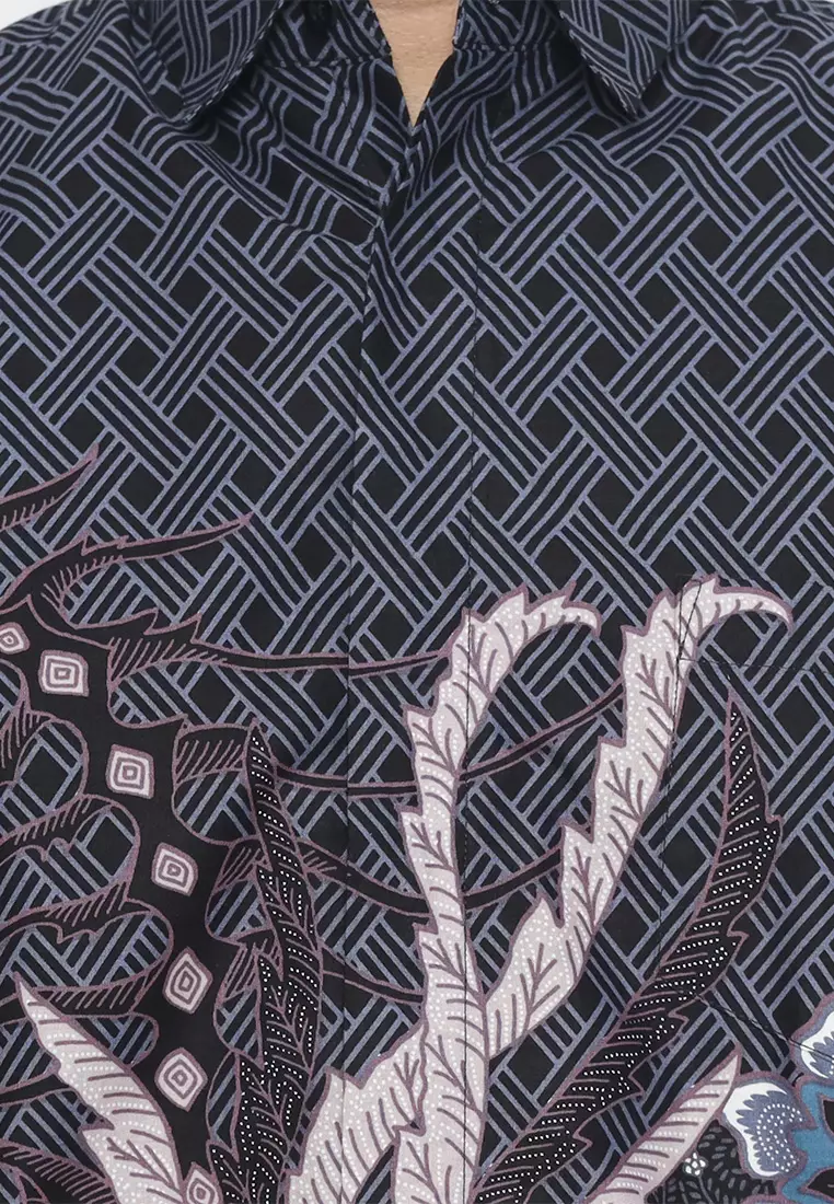 My Aksa Batik Pria Kemeja Panjang Furing Narve Nadya