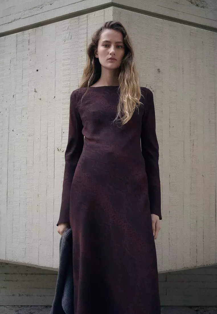 A-Line Animal-Print Dress