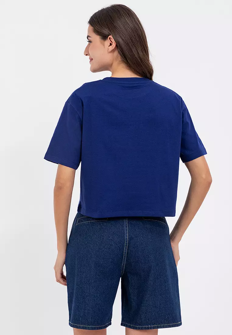 Ladies Brand Logo Boxy Tee