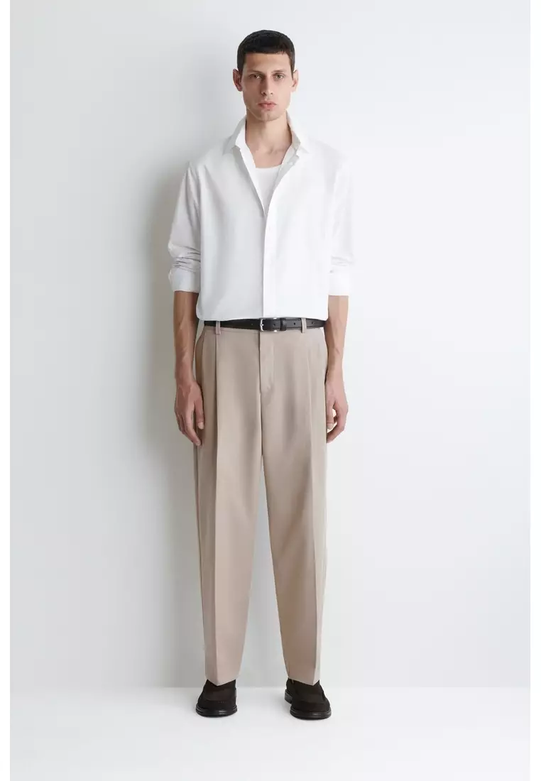 RELAXED PIMA COTTON-POPLIN SHIRT