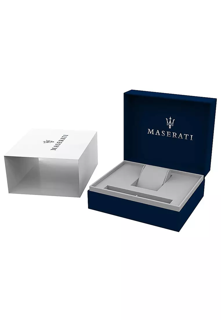 【2 Years Warranty】 Maserati Aqua Edition 44mm Black Stainless Steel Men's Quartz Watch R8853144002