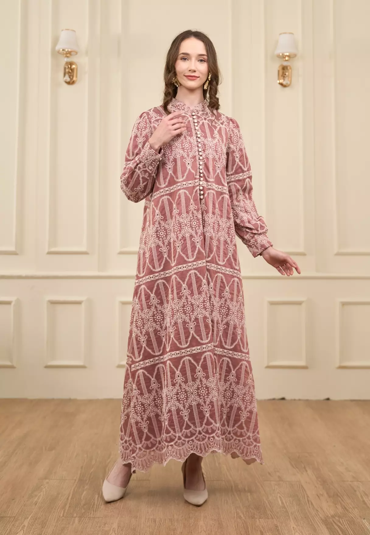 Saffiya Dress - Woodrose