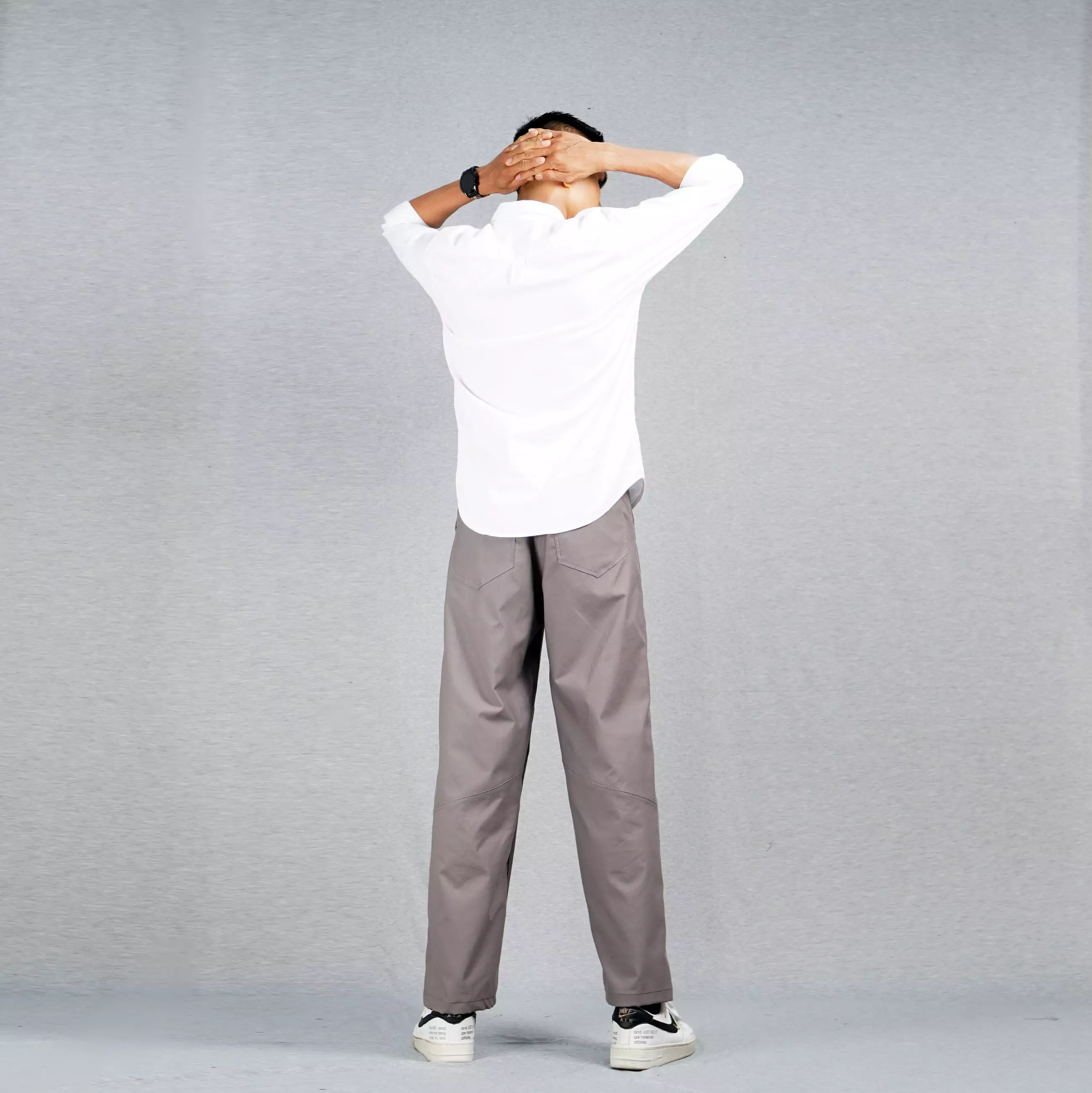 JORDI Celana Chino Pria Reguler Fit Celana Panjang Chino Pria Celana Panjang Pria - ABU