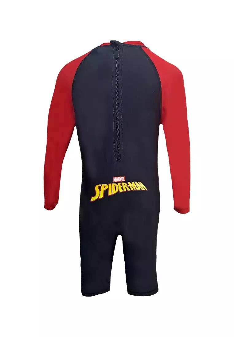 Spiderman Bodysuit with UPF50 Swimwear for Kids Boys