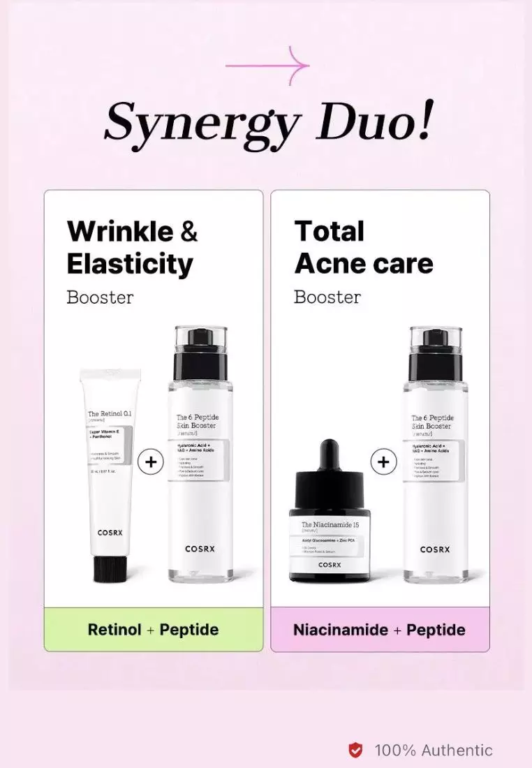 Cosrx Advanced RX-Anti-Aging(Vitamin C 23% Serum +The Retinol 0.5 Oil+6 Peptide Serum 150ml)