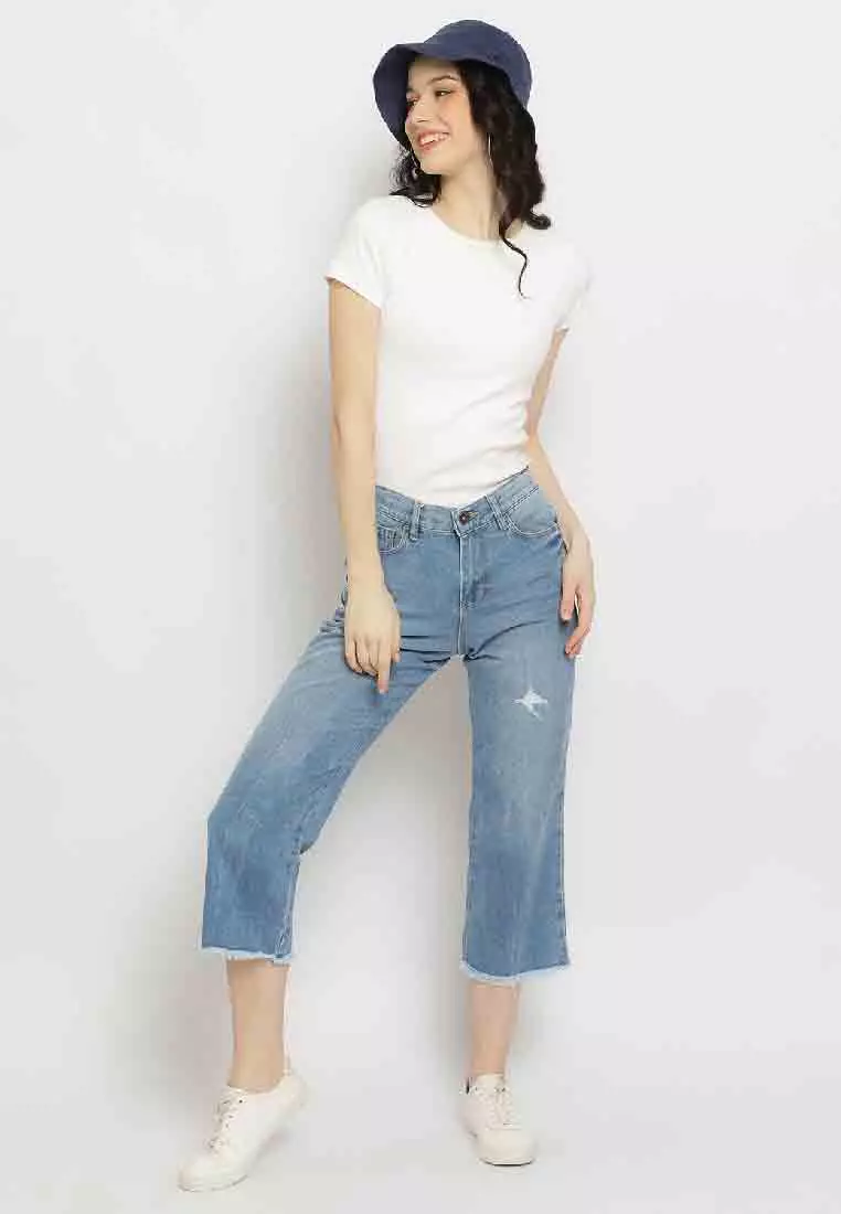 C2 Widley Blue Boyfriend Jeans