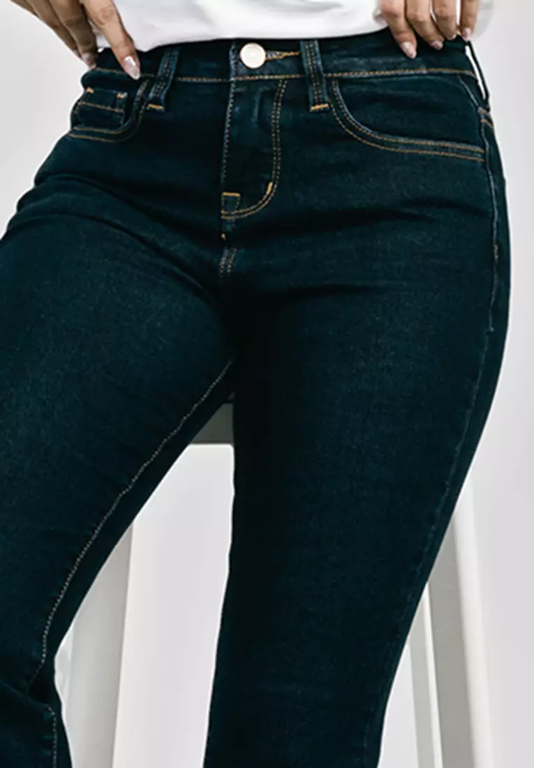 C2 Telfer Navy Jeans Bootcut Wanita - Celana Jeans Wanita
