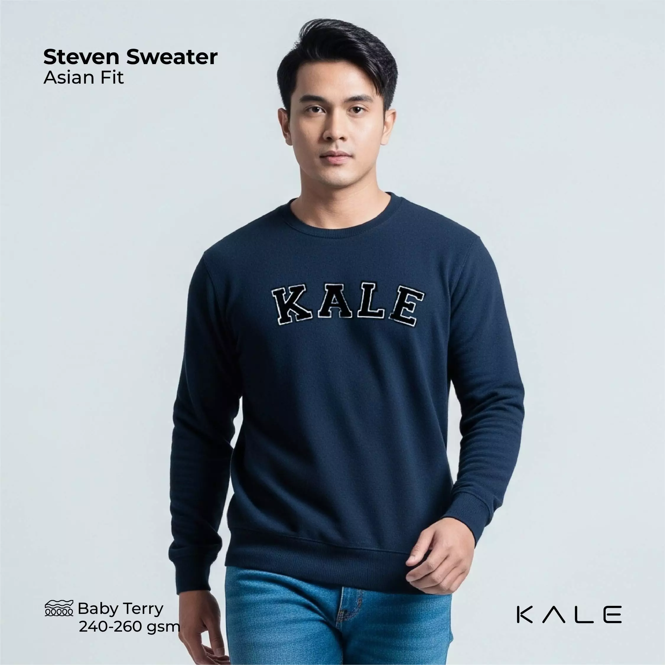 Kale Steven Navy / Sweater Pria