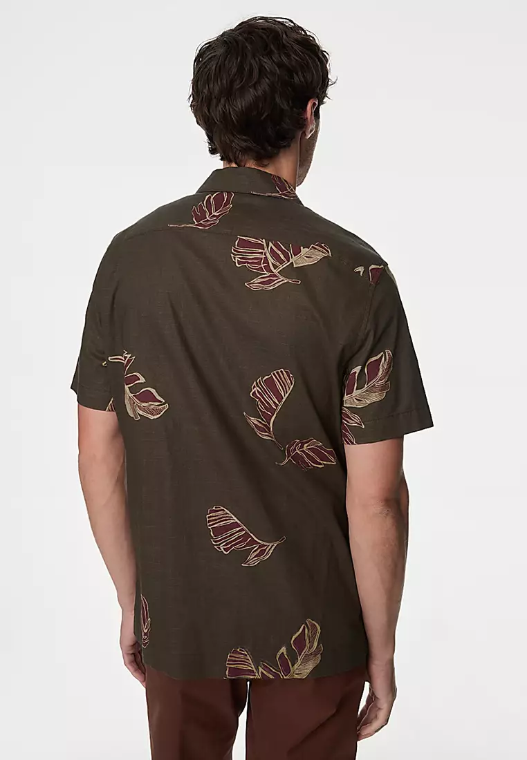 Easy Iron Pure Cotton Hawaiian Shirt