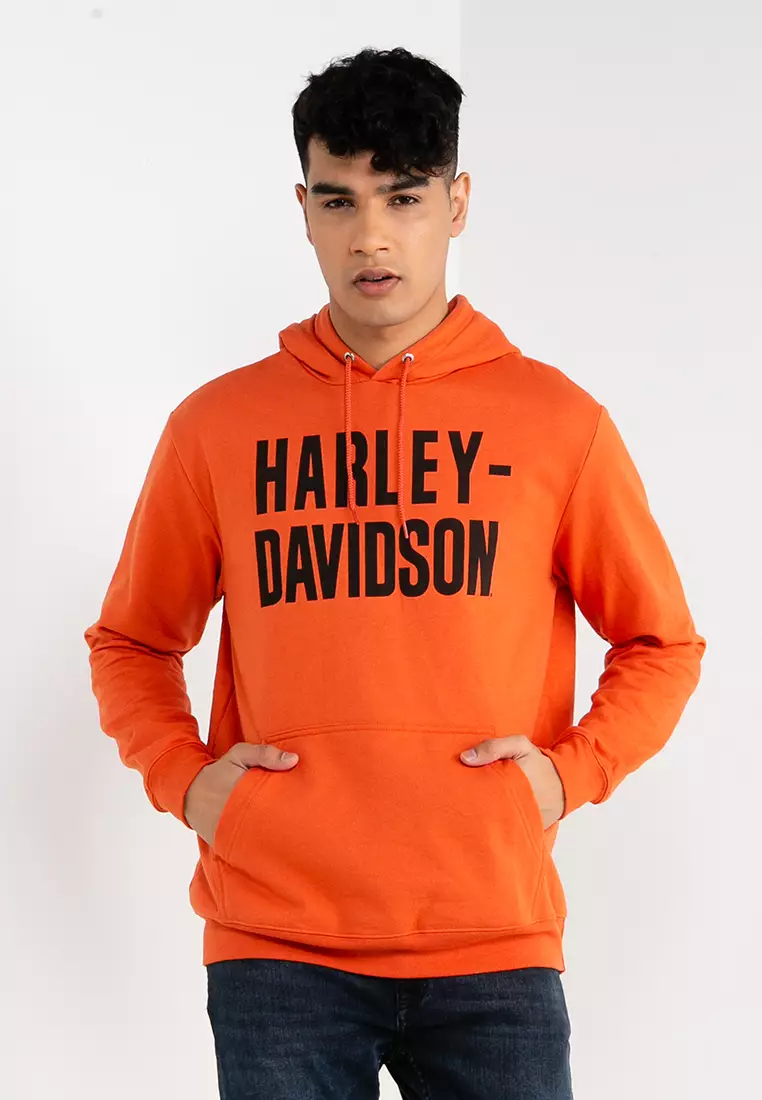 Harley davidson orange hoodie 2025