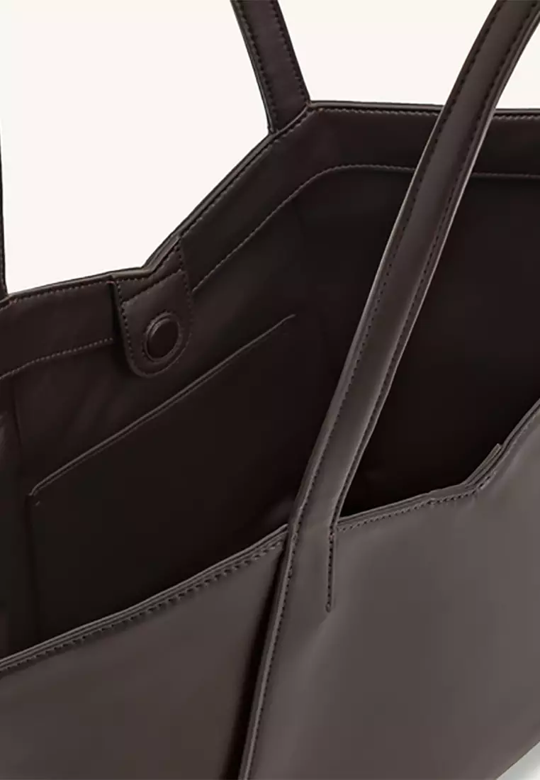 Kiana Large Capacity Tote Bag - Caramel