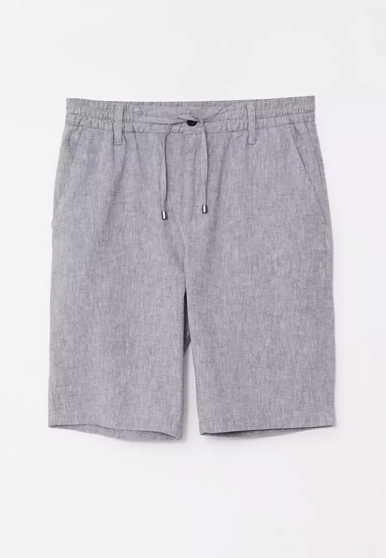 Buy LC WAIKIKI Standard Fit Linen Men s Shorts 2024 Online