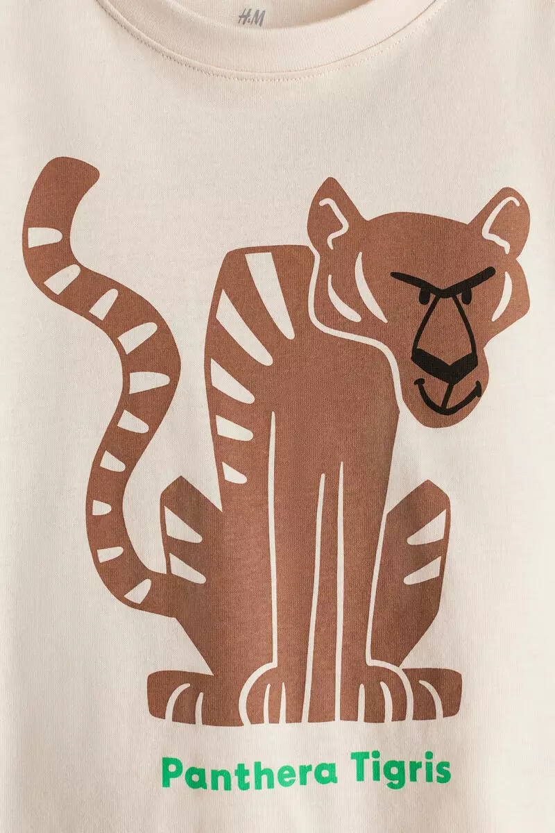 Printed cotton T-shirt