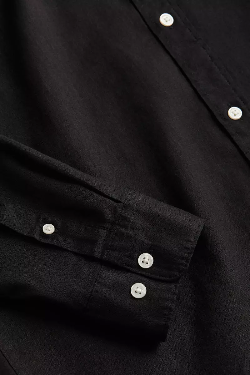 Buy H&M Regular Fit Linen-blend shirt 2024 Online | ZALORA Singapore