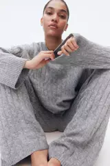 Grey Melange Medium Dusty