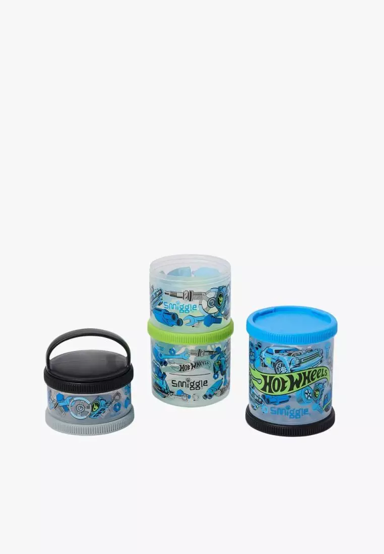 Jual Smiggle Hot Wheels Large Snack And Stack Containers X4 Original ...