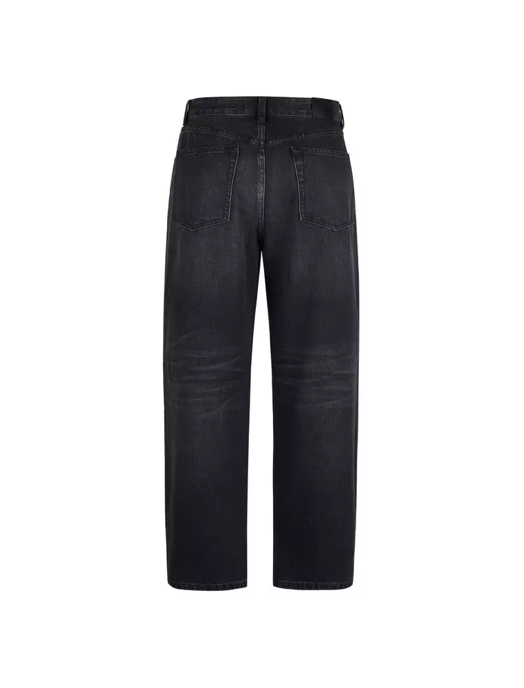 Fitted Denim Long Pants